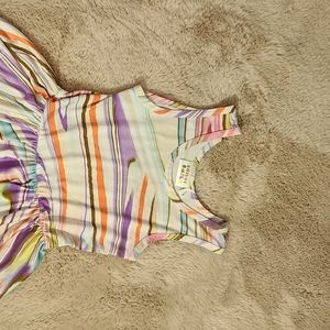 Dot dot smile 3/4 Tank swing dress